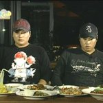 음식 앞의 류뚱
