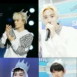 [EXO] 콘서트 <b>왕관</b> 돌려쓰기잼ㅋㅋ