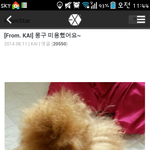 [카이] 몽구<b>아빠</b>엑소엘에글올렸어ㅋㅋㅋ