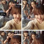 다양한 표정의 아이돌 <b>분할</b>셀카