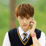 [도경수] @@ 오늘자 도경수 괜사음성 기차(+움짤)