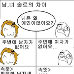 [썰모아] <b>남녀</b> 솔로의 <b>차이</b>