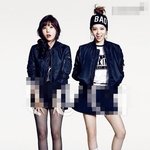 스포티룩화보 찍은 오렌지 캬라멜