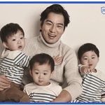 절로 엄마 <b>미소</b> 짓게하는 송일국과 세 쌍둥이 화보 ~!!