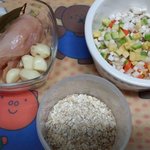 손쉽게 만드는 닭가슴살 <b>오트밀</b> 죽