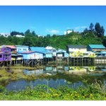 chile의 chiloe 섬:<b>본토</b>와 다른 문화, 다른 색깔>박우물...