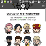 [EXO] 라인 엑소 캐릭터 스티커 <b>출시</b>