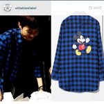 [시우민] 화이트블랭크 인스타에 슈밍셔츠정보.