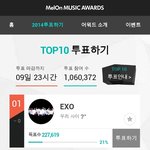 [EXO] <b>표차</b>줄어들음