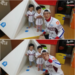 쌍둥이 아빠 이휘재 넥센히어로즈 골수팬증명^^
