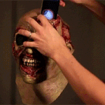 [추억파리여] (약혐)리얼한 좀비 분장 <b>gif</b>