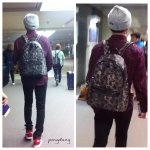 [시우민] 141028 <b>인천</b>공항 시우민 뒷통슈.