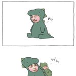[시우민] 민석이 <b>공룡</b>합성짤 ㅋㅋ