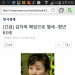 [EXO] 배우 김자옥 63세 <b>별세</b>..