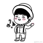 [시우민] 시우민❤️웅녀 팬아트 크데(+수정)