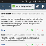 대한항공 땅콩 서비스  기사 해외 댓글