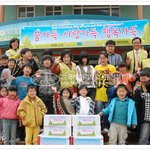 영월에 전해준 국제위러브유운동본부 장길자 회장과 회원들의 <b>선물보따리</b>