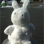 경찰 지구대 앞에 눈토끼 <b>화제</b>