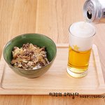 [소고기<b>덮밥</b>] 삿포로 맥주와 함께 먹은 규동