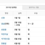 [추억파리여] 눈물나는 2015 <b>휴일</b> 총정리