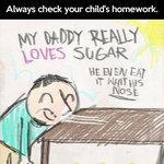 [추억파리여] 미국 초딩이 그린 충격적인 아빠의 모습