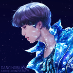 [카이] 파란 <b>반짝</b>이 입은 카이 팬아트~