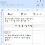 [무개념주의] 회사에서 상사에게 쌍욕하고 왕 찌질한 놈