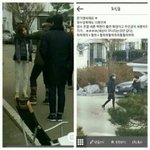 [EXO] 이거 묹가.영 어깨에 손올리고있는