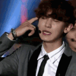 [EXO]  찬열이 <b>럭키</b>때 하트 날린거 움짤ㅜㅜ