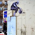 파리의 예술적인 길거리 <b>낙서</b>