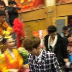 [EXO] 우둘 루둘 함께 입장하는 사진