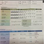 한달전에 <b>잰</b>건데요