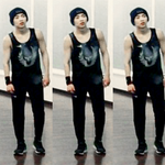 [시우민] 검은 <b>비니</b>와 민소매 시우민