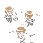 [시우민] 시우민 아육대 <b>팬아트</b> ㅋㅋ
