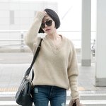 女스타들의 청바지+기본 <b>아이템</b> 코디 모음