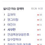 [시우민] 150326 다음<b>네이트</b>실검 시우민