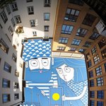 하늘위에 그린 기발한 그림들