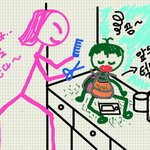 [육아일기] 엄마가그린 <b>스틱</b>피겨 육아세상