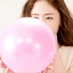 [오마이걸] 밑에 글 진이 <b>풍선</b>부는 짤!!