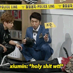 [EXO] 총보고 <b>기겁</b>하는 시우민