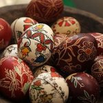 다양한 <b>무늬</b>의 부활절 달걀들