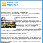 독일 뮌헨 클린월드운동~ 뮌헨 언론에 보도^^ -국제위러브유(iwf...