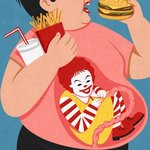 [모바일잡지] 풍자 일러스트 2