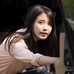 드라마 촬영중 쉬는시간에 찍힌 아이유 