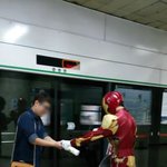 지하철 아이언맨 역시 아이언맨도 메르스<b>예방</b>을 위해 고군분투 중 ~~~