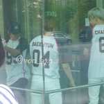 [EXO] 백현이 <b>민석</b>이랑 시구연습ㅋㅋㅋ