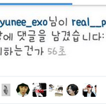 [백현] 찬열 <b>인별</b>에 댓글 달았대..... (핵뒷북인가?)