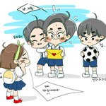 [시우민] 초딩삼둥이 시우민 팬아트-<b>산하</b>님 >.<