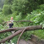 태풍과 맞서싸운 멋진 경찰관