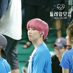 역동적인 핑크머리